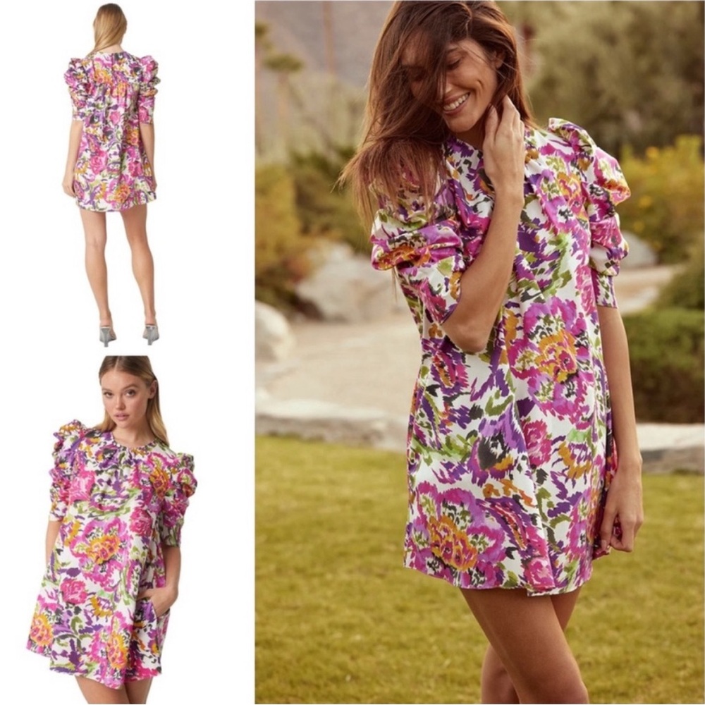 MISA Los Angeles Emilia Dress in Flora Splash